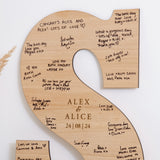 Letter guest book sign