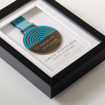 Personalised medal display frame