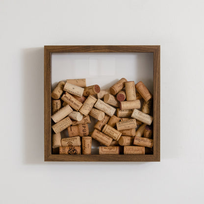 Wine cork collector frame