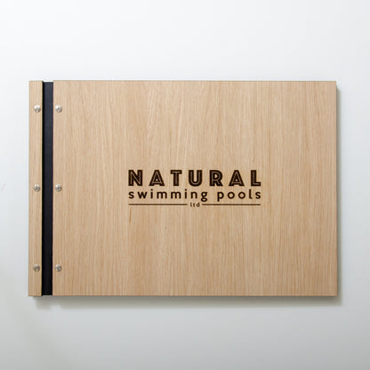 Personalised wooden A4 portfolio