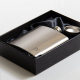 Personalised stainless steel hip flask