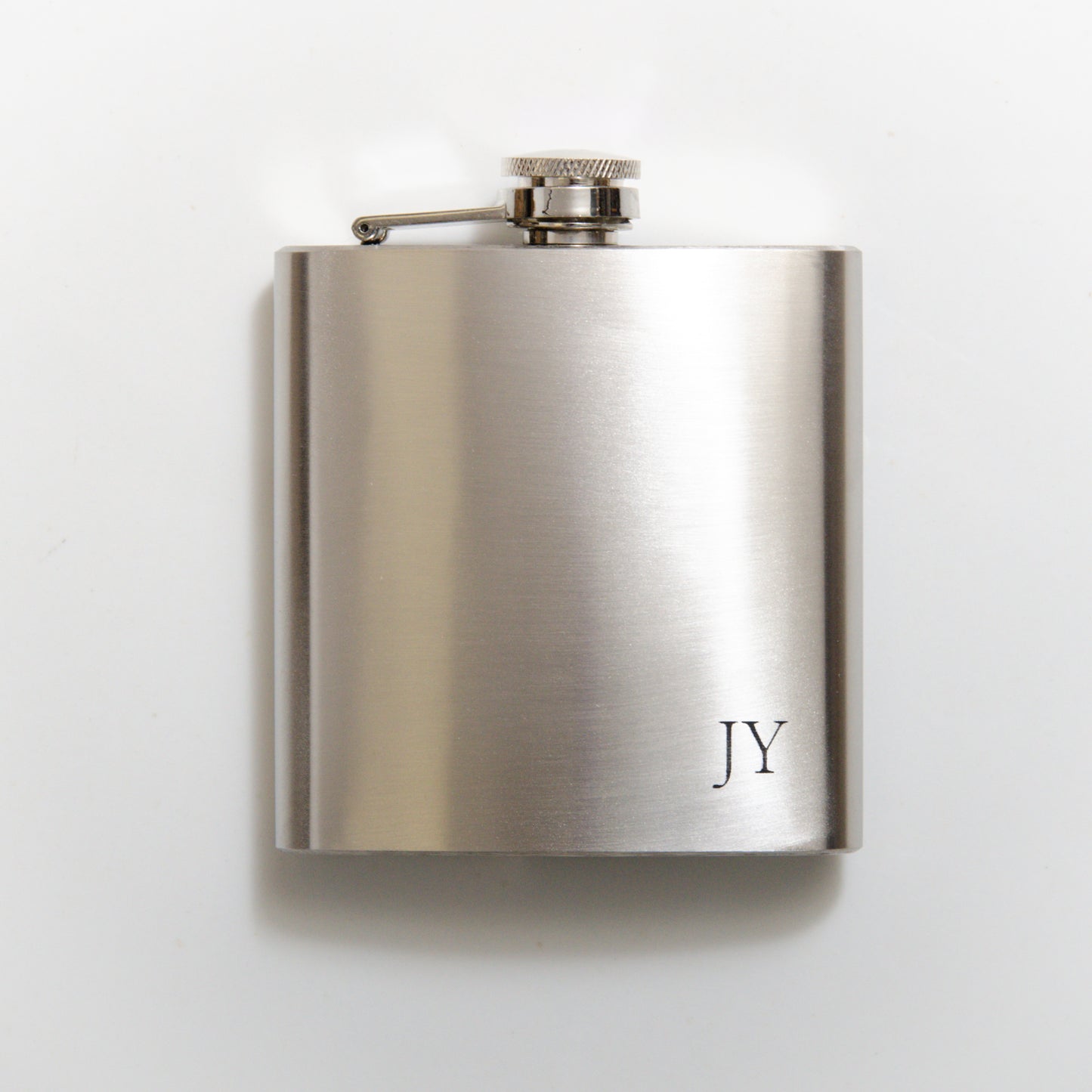 Personalised stainless steel hip flask