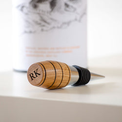 Wine barrel wood bottle stopper