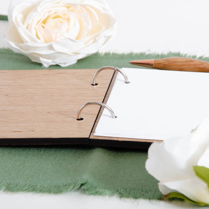 Personalised A5 wedding guest book