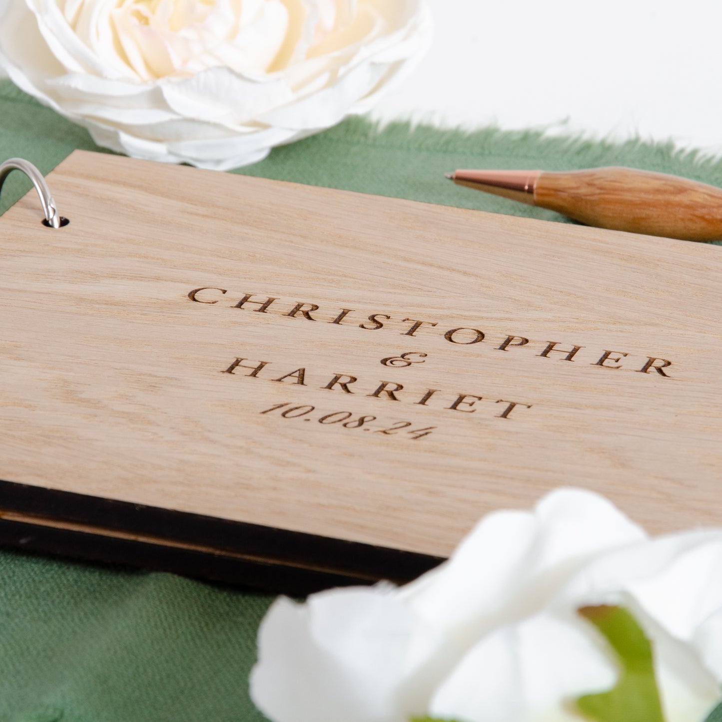 Personalised A5 wedding guest book