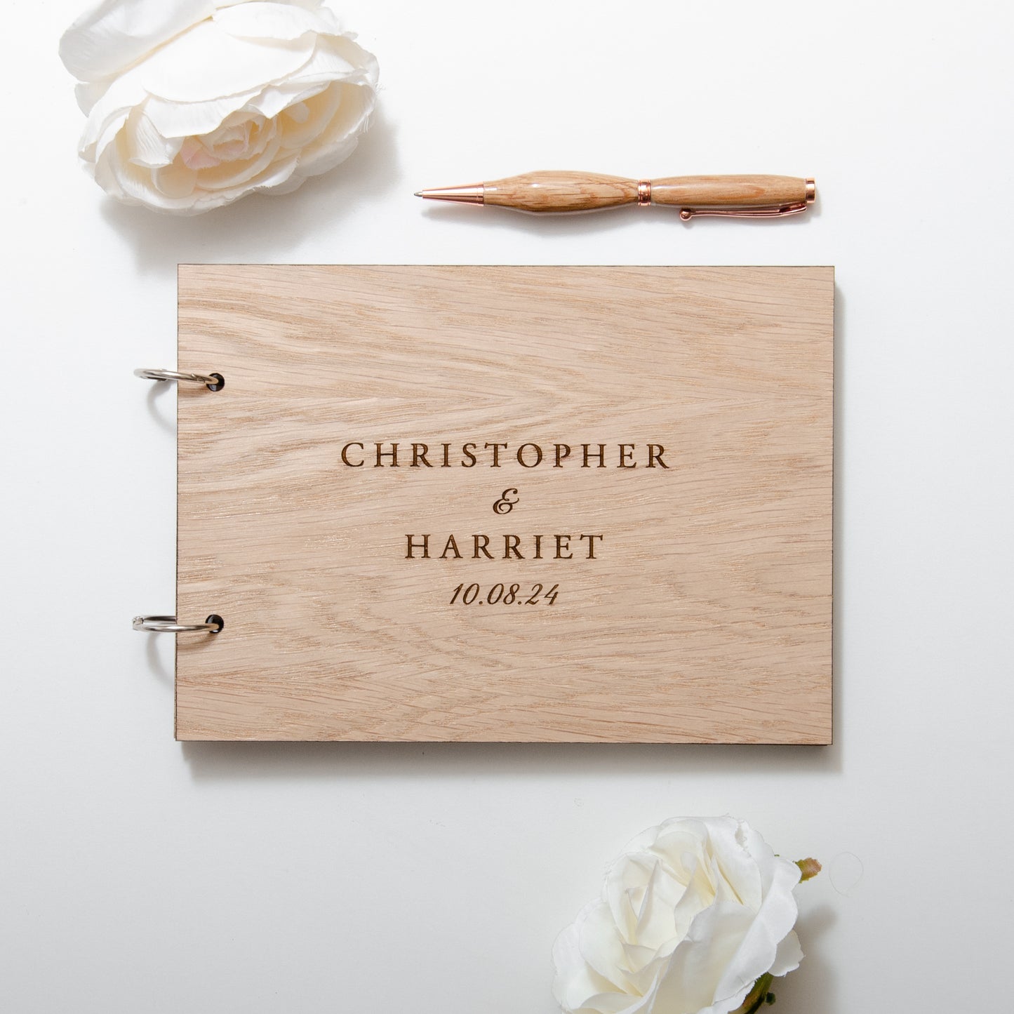 Personalised A5 wedding guest book