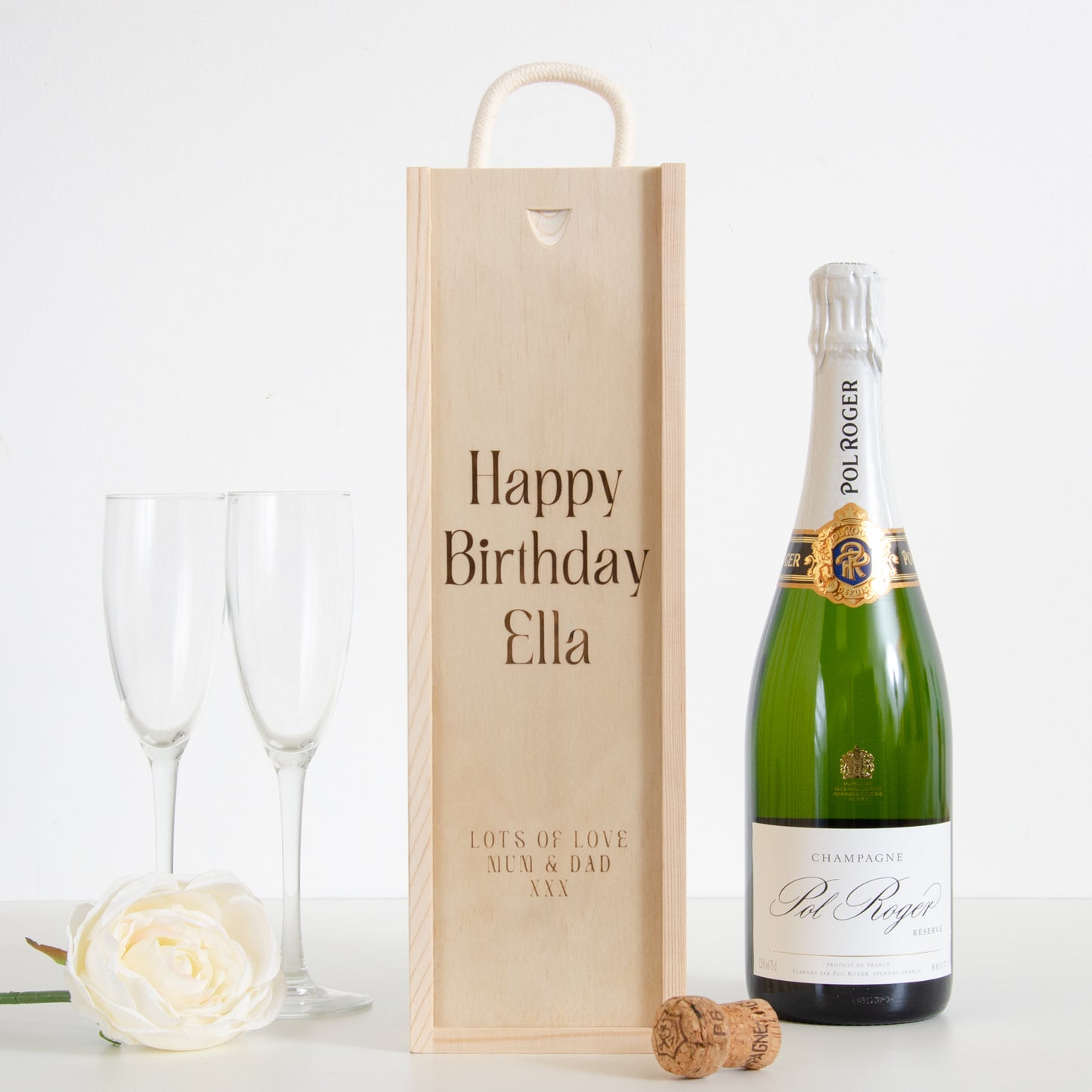 Personalised happy birthday bottle box