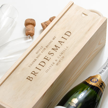 Wedding role bottle box gift