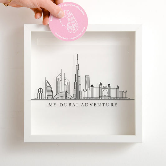 Dubai skyline memory box frame