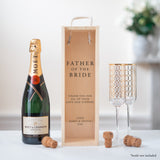 Father of the bride / groom bottle box gift