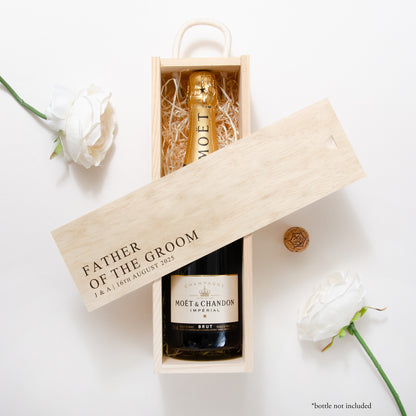 Wedding role bottle box gift