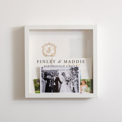 NEW! Wedding keepsake memory box frame