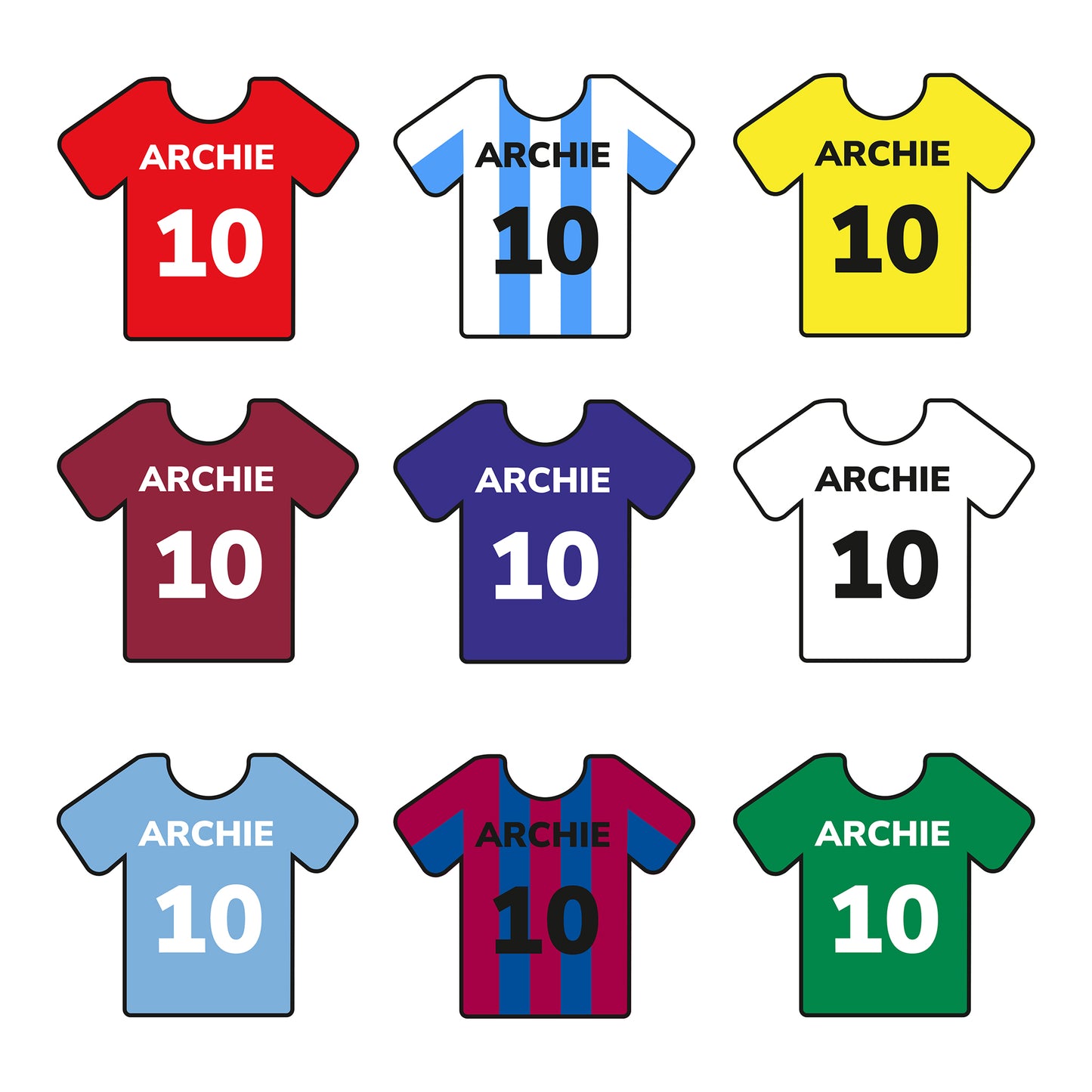 NEW! Football Shirt decoration