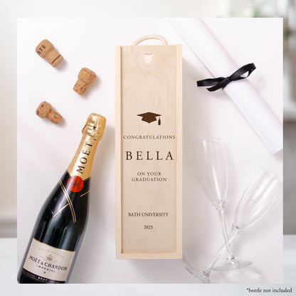 Personalised graduation bottle box