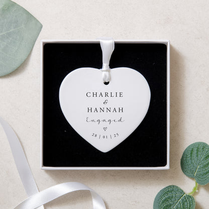 NEW! Personalised engagement heart gift