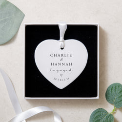 NEW! Personalised engagement heart gift