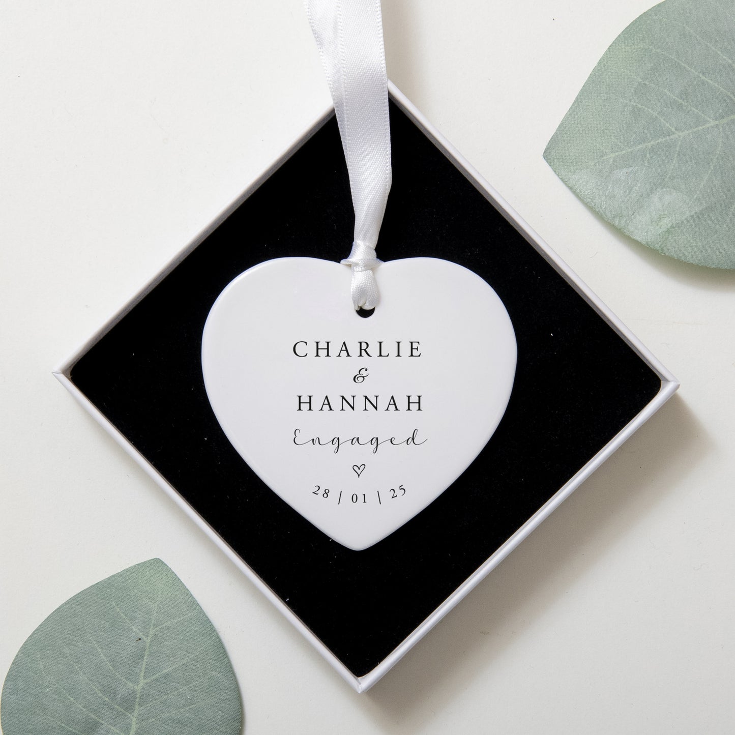 NEW! Personalised engagement heart gift