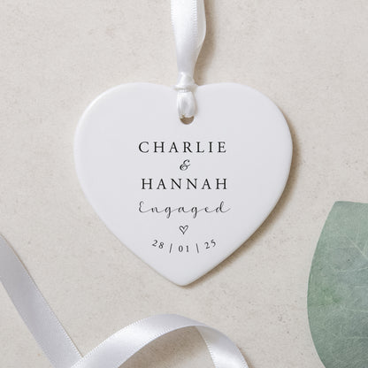 NEW! Personalised engagement heart gift