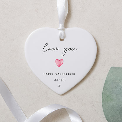 NEW! Valentines love heart ornament gift