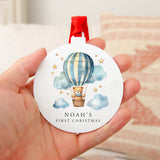 NEW! First Christmas hot air ballooon bauble decoration