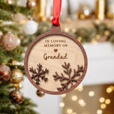 In loving memory of Christmas bauble decoration