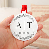 NEW! Engagement initial bauble decoration