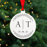 NEW! Engagement initial bauble decoration