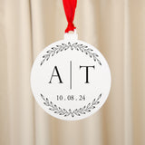 NEW! Engagement initial bauble decoration