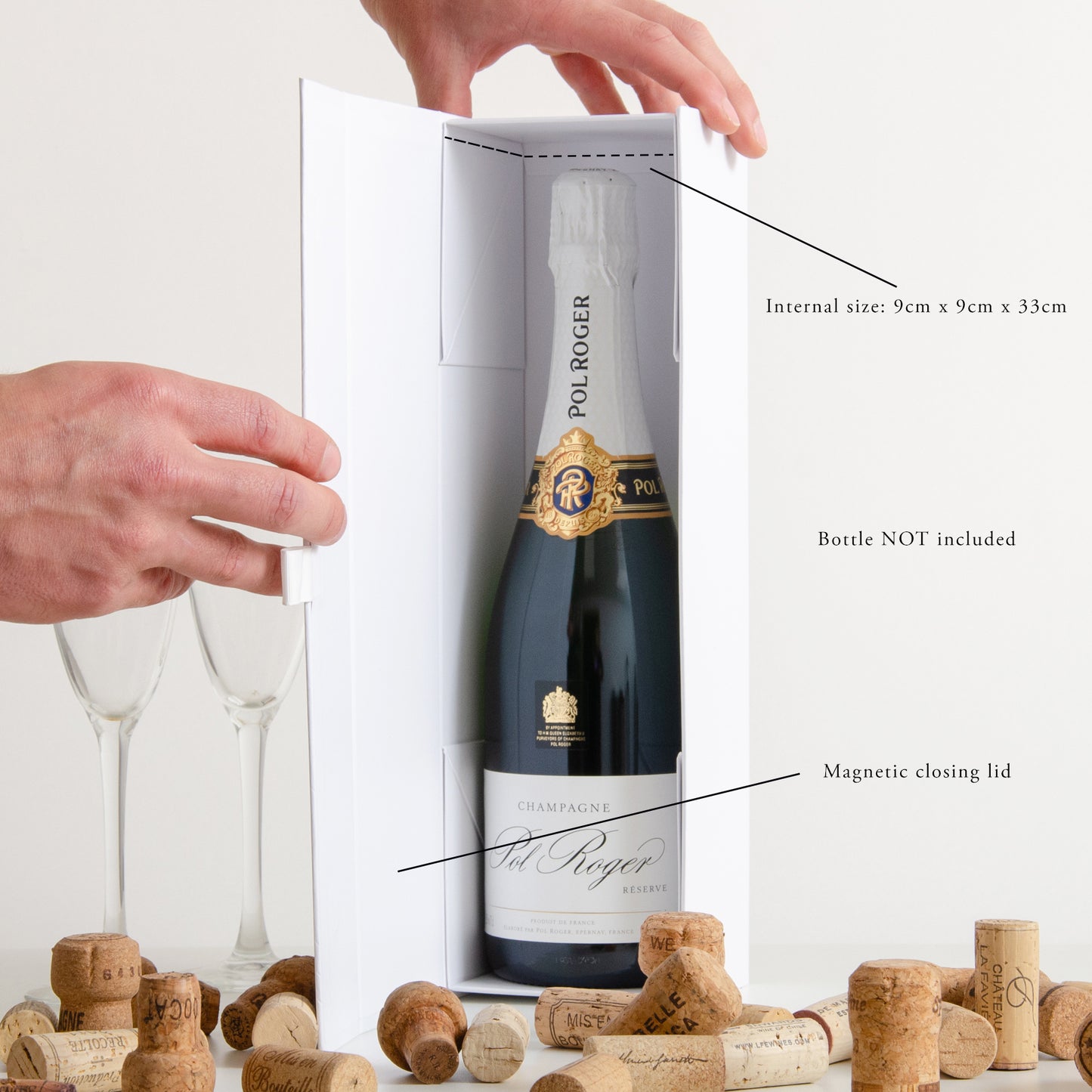 Personalised engagement landscape bottle box