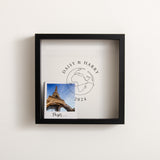 NEW! Globe travel memory box frame