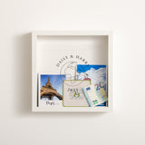 NEW! Globe travel memory box frame