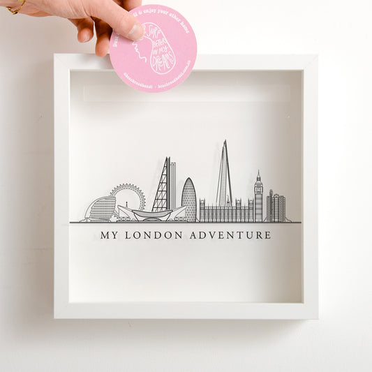 London skyline memory box frame