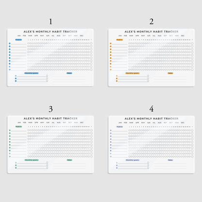 NEW! Monthly habit tracker acrylic sign