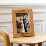 Oak wedding photo frame