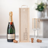 Personalised wedding bottle box