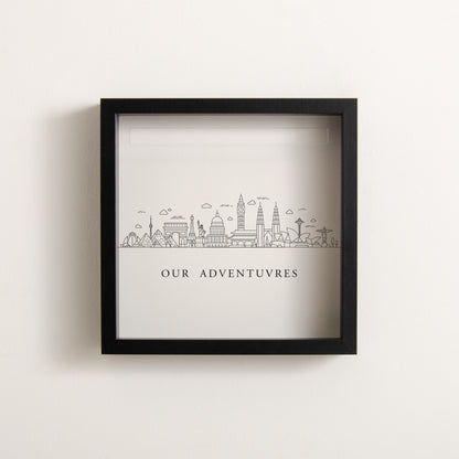 Adventure city skyline memory box frame