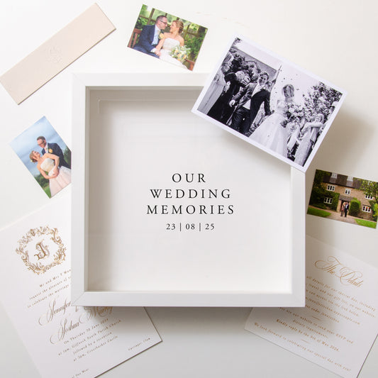 NEW! Wedding keepsake memory box frame