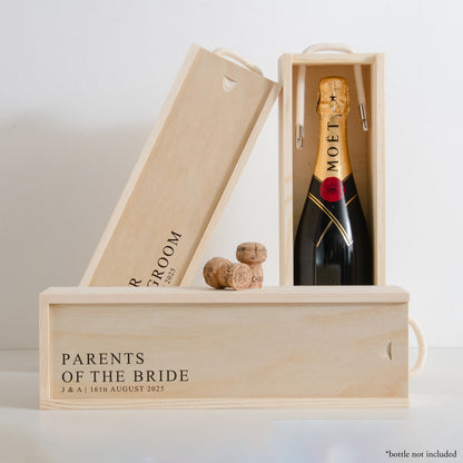 Wedding role bottle box gift