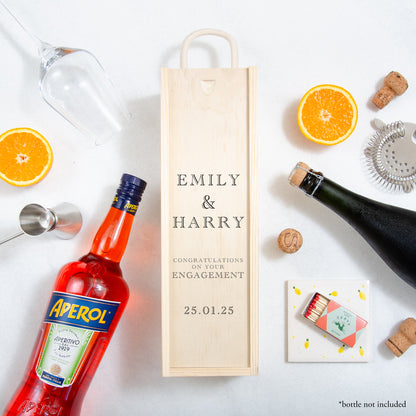 NEW! Personalised wedding bottle gift box