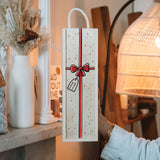 NEW! Merry Christmas ribbon bottle gift box