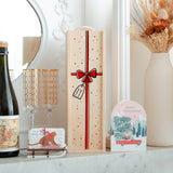 NEW! Merry Christmas ribbon bottle gift box