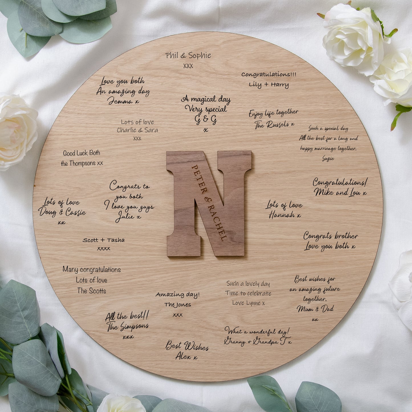 NEW! Initial wedding guest book sign