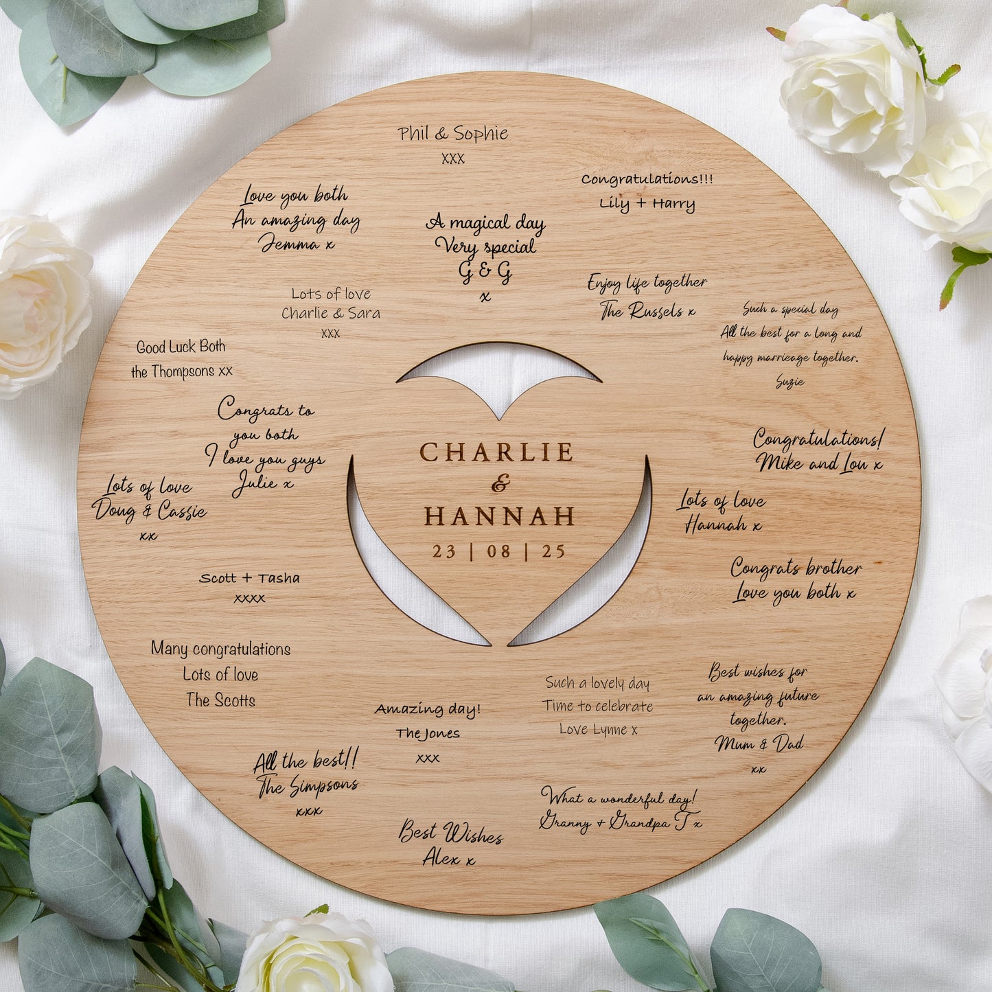 NEW! Wooden wedding guest book sign