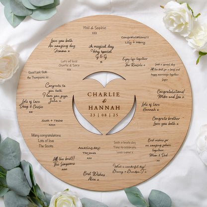 NEW! Wooden wedding guest book sign