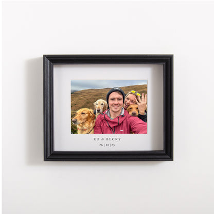 Personalised photo frame