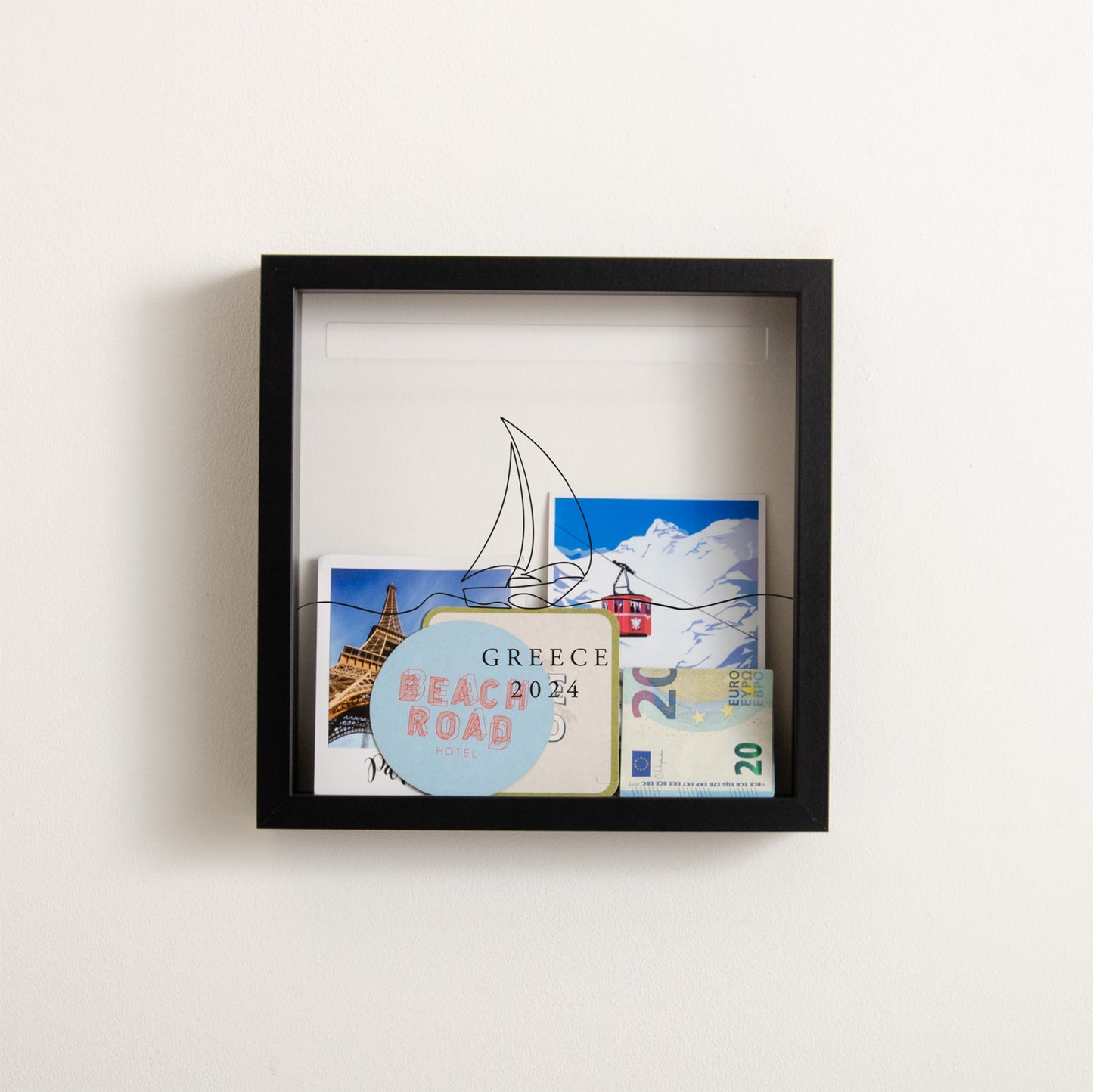 Adventures sailing boat memory box