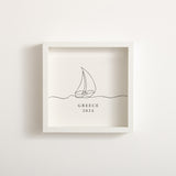 NEW! Adventures sailing boat memory box