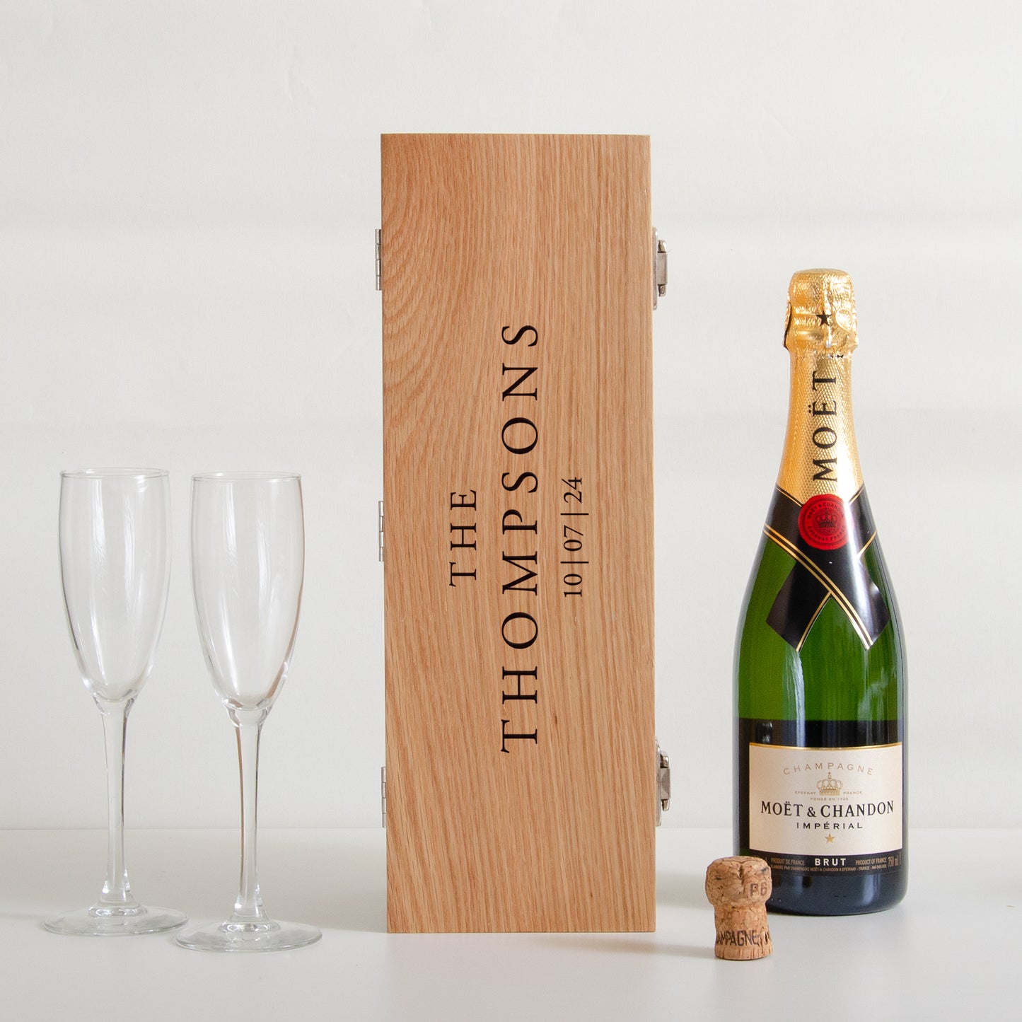 Personalised premium wedding bottle box