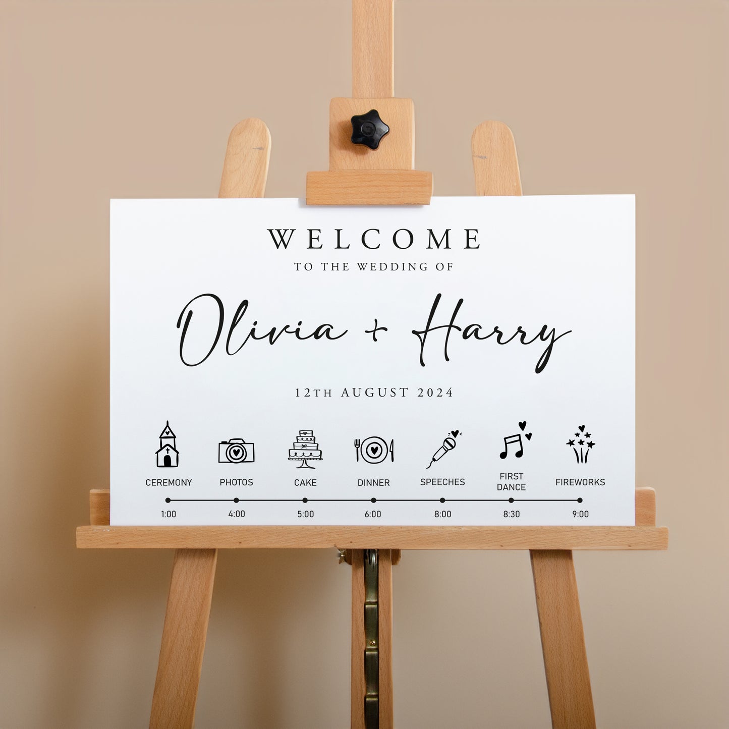 Order of the day welcome sign