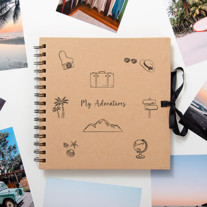 Travel adventures scrapbook